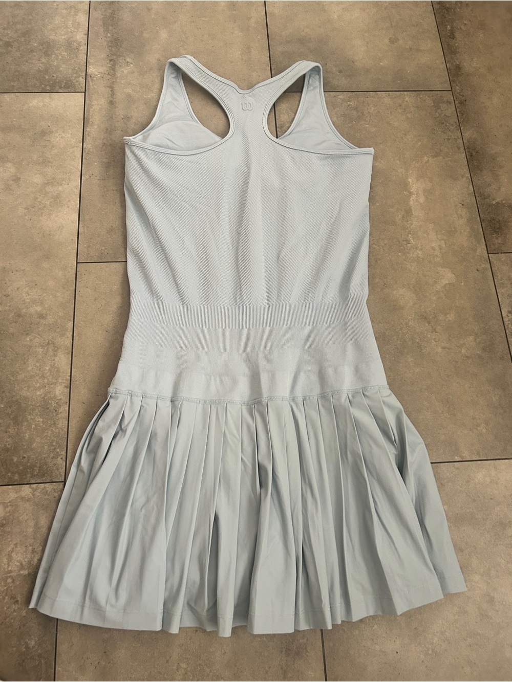 Wilson Midtown Tennis Dress pleated light blue M - Picture 9 of 11